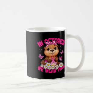Im Oktober tragen wir rosa Brustkrebs Kaffeetasse