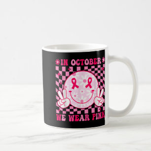 Im Oktober tragen wir rosa Brustkrebs Kaffeetasse