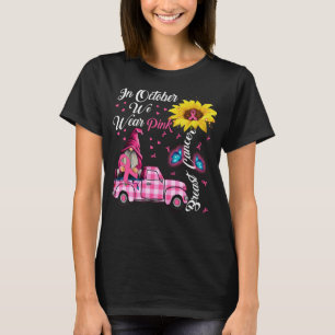 Im Oktober tragen wir rosa Brustkrebs T-Shirt