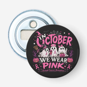 Im Oktober tragen wir Rosa Brustkrebsaufklärung Flaschenöffner