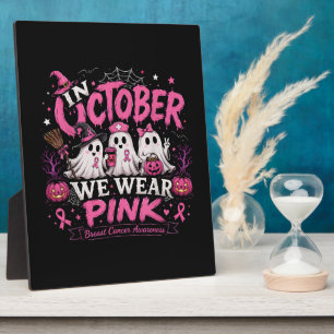 Im Oktober tragen wir Rosa Brustkrebsaufklärung Fotoplatte