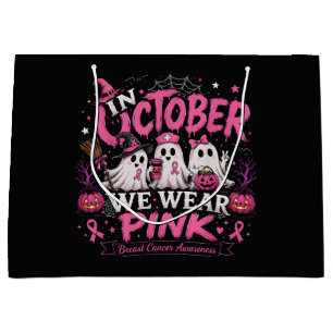 Im Oktober tragen wir Rosa Brustkrebsaufklärung Große Geschenktüte