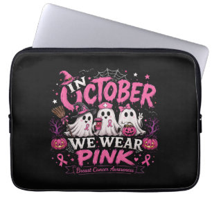Im Oktober tragen wir Rosa Brustkrebsaufklärung Laptopschutzhülle