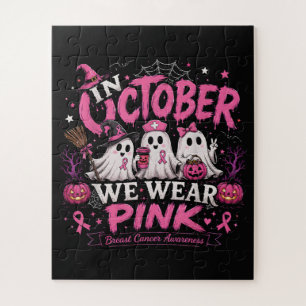 Im Oktober tragen wir Rosa Brustkrebsaufklärung Puzzle