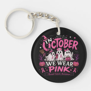 Im Oktober tragen wir Rosa Brustkrebsaufklärung Schlüsselanhänger