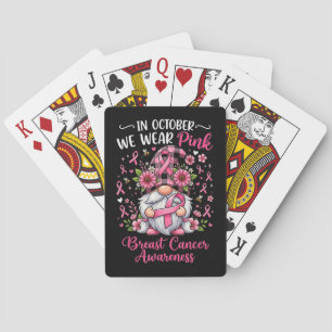 Im Oktober tragen wir Rosa Brustkrebsaufklärung Spielkarten