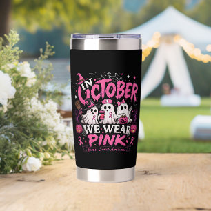 Im Oktober tragen wir Rosa Brustkrebsaufklärung Thermobecher