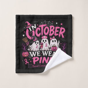 Im Oktober tragen wir Rosa Brustkrebsaufklärung Waschlappen