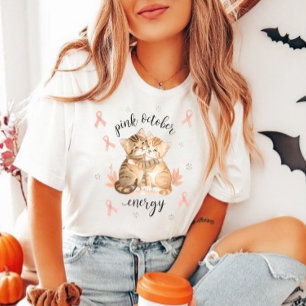Im Oktober tragen wir Rosa Brustkrebsbewusstsein T-Shirt