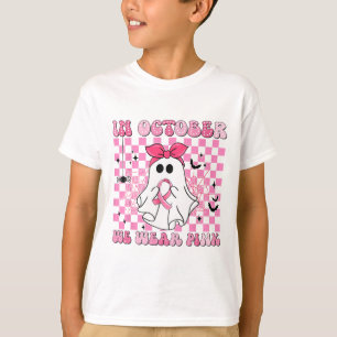 Im Oktober tragen wir rosa Brustkrebserkrankungen T-Shirt