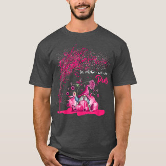 Im Oktober tragen wir rosa Brustkrebserkrankungen T-Shirt