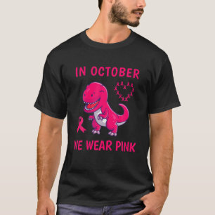 Im Oktober tragen wir rosa Brustkrebserkrankungen T-Shirt