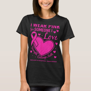 Im Oktober tragen wir rosa Brustkrebserkrankungen T-Shirt