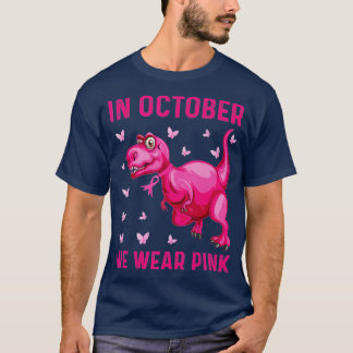 Im Oktober tragen wir rosa Dinosaurier T-Shirt