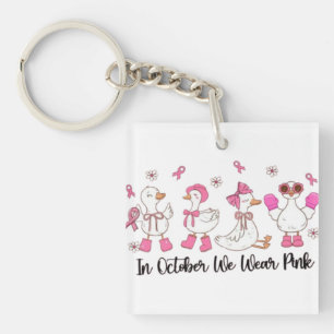 Im Oktober tragen wir rosa Entendesign 🎀 🦆 💗 Schlüsselanhänger