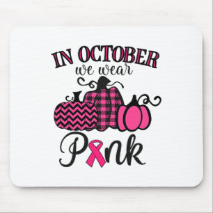 Im Oktober tragen wir rosa Erntedank Brustkrebs Mousepad