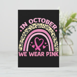Im Oktober tragen wir Rosa für Brustkrebs-Bewussts Einladung