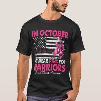 Im Oktober tragen wir Rosa für Krieger Brustkrebs T-Shirt