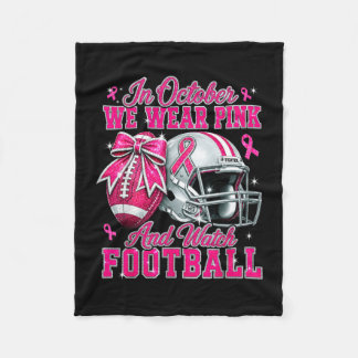 Im Oktober tragen wir Rosa & Fußball Brustkrebs sc Fleecedecke