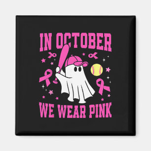 Im Oktober tragen wir rosa Geist Softll Brustkrebs Magnet