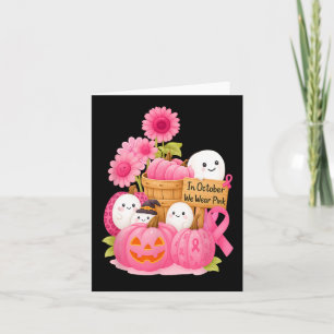 Im Oktober tragen wir rosa Geister und Pumpkins fü Karte