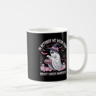 Im Oktober tragen wir rosa Geisterhexen Brustkrebs Kaffeetasse