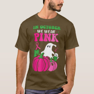 Im Oktober tragen wir rosa Gespenster & Kürbis zum T-Shirt
