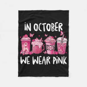 Im Oktober tragen wir rosa Halloween Breastkrebs A Fleecedecke