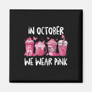 Im Oktober tragen wir rosa Halloween Breastkrebs A Magnet