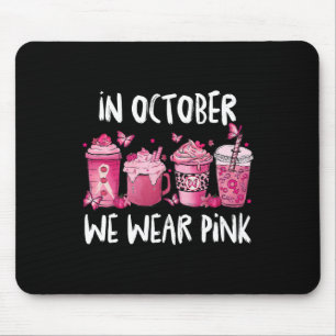Im Oktober tragen wir rosa Halloween Breastkrebs A Mousepad