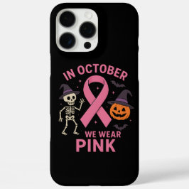 Im Oktober tragen wir rosa Halloween-Brust iPhone 16 Pro Max Hülle