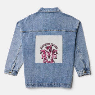 Im Oktober tragen wir Rosa � Halloween Süße Hunde Jeansjacke