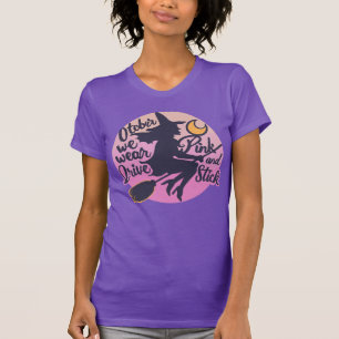 Im Oktober tragen wir rosa Hexen-Krieger Brustkreb T-Shirt