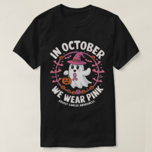 Im Oktober tragen wir rosa Krebsbewusstsein Hallow T-Shirt