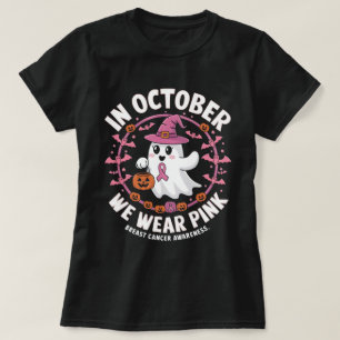Im Oktober tragen wir rosa Krebsbewusstsein Hallow T-Shirt