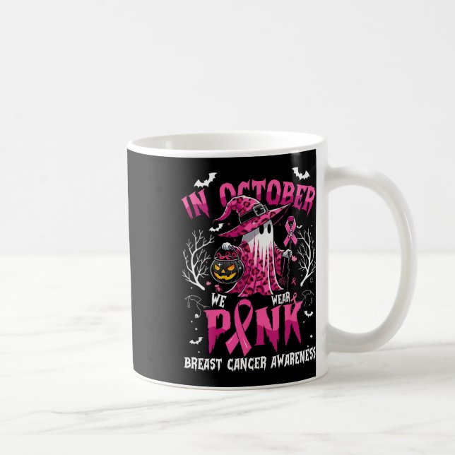 Im Oktober tragen wir rosa Leopard Ghost, Hexe Rib Kaffeetasse (Rechts)