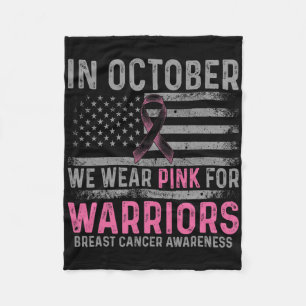 Im Oktober tragen wir rosa Making Strikes gegen Br Fleecedecke