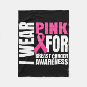 Im Oktober tragen wir rosa Ribbon Brustkrebs Aware Fleecedecke