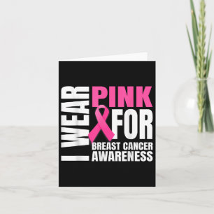 Im Oktober tragen wir rosa Ribbon Brustkrebs Aware Karte