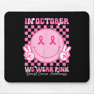 Im Oktober tragen wir rosa Ribbon Brustkrebs Aware Mousepad