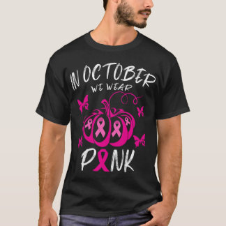 Im Oktober tragen wir rosa Ribbon Butterfly Brust T-Shirt
