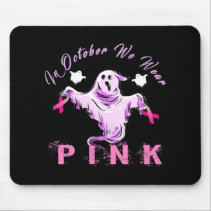 Im Oktober tragen wir rosa Ribbon Ghost Brustkrebs Mousepad
