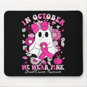 Im Oktober tragen wir rosa Ribbon Ghost Brustkrebs Mousepad