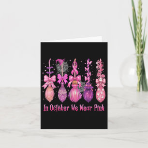 Im Oktober tragen wir rosa Rosa Rotzunge Halloween Karte