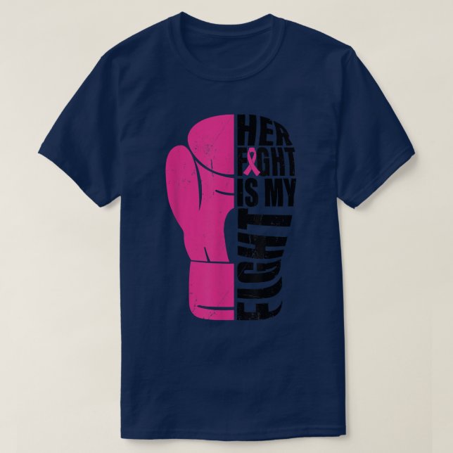 Im Oktober tragen wir rosa Schmetterlinge Brustkre T-Shirt (Design vorne)