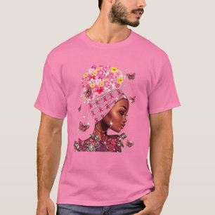 Im Oktober tragen wir rosa schwarze weibliche Brus T-Shirt