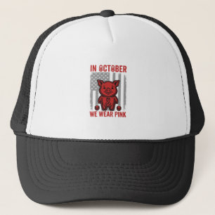 Im Oktober tragen wir rosa Schwein-Bewusstseins-De Truckerkappe