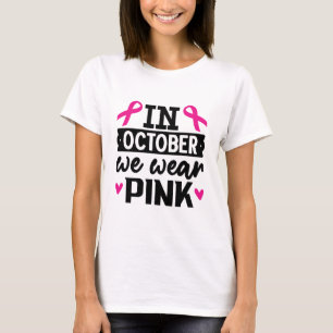 Im Oktober tragen wir rosa T-Shirt