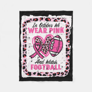 Im Oktober tragen wir Rosa und schauen American Fo Fleecedecke