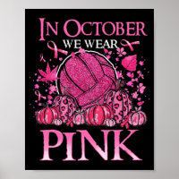 Im Oktober tragen wir rosa Volleyball Brustkrebs A